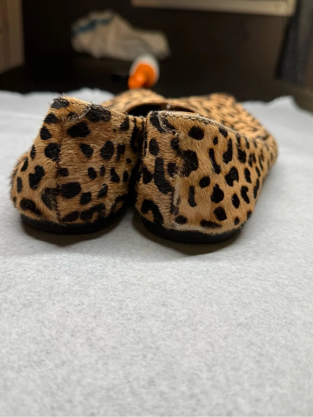 Steve Madden Leopard Print Pointed Flats - Tan & Black